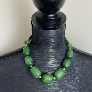 Green Beaded Necklace